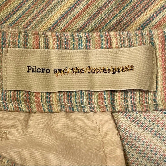 PILCRO AND‎ THE LETTERPRESS by ANTHROPOLOGIE NWOT Chino Striped Skirt - Picture 7 of 11